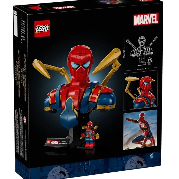【磚星球】樂高 LEGO 76326 漫威系列 鋼鐵蜘蛛人半身像 Iron Spider-Man Bust