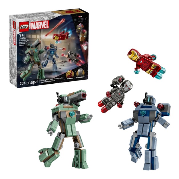 【磚星球】樂高 LEGO 76320 漫威系列 鋼鐵人和戰爭機器大戰漢默鋼鐵士兵 Iron Man & War Machine vs. Hammer Drones
