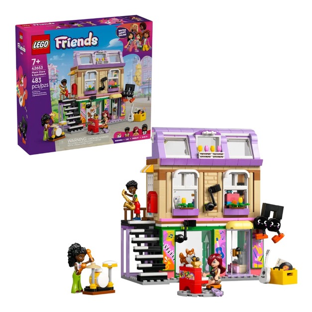 【磚星球】樂高 LEGO 42653 好朋友系列 樂器行和公寓 Music Store & Apartment