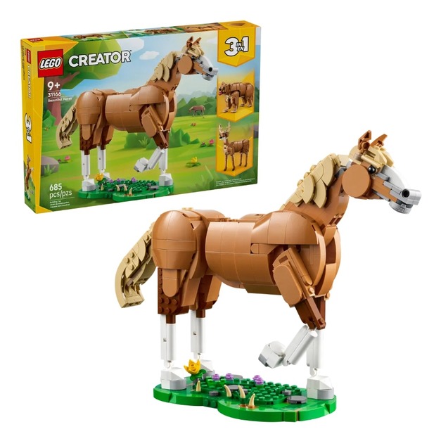 【磚星球】樂高 LEGO 31166 創意三合一系列 駿馬 Beautiful Horse