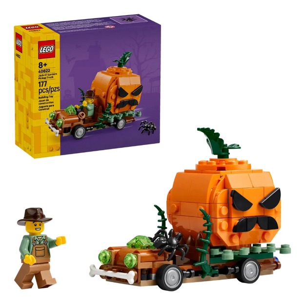 【磚星球】樂高 LEGO 40822 特殊 南瓜燈皮卡車 Jack-O'-Lantern Pickup Truck