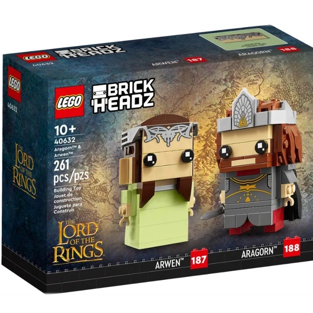 【磚星球】樂高 LEGO 40632 大頭系列 亞拉岡與亞玟 Aragorn™ & Arwen™