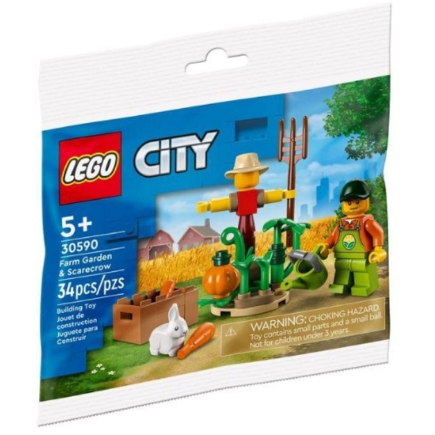 【磚星球】樂高 LEGO 30590 城市系列 稻草人與田地 Polybag Scarecrow