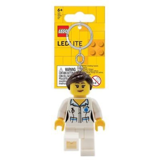 【磚星球】樂高 LEGO LED 鑰匙圈 KE186H 樂高 城市系列 女護士