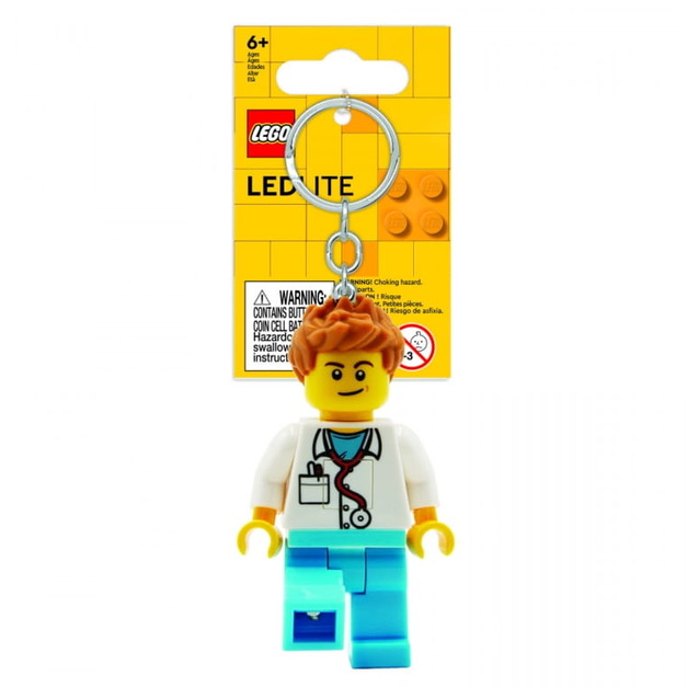 【磚星球】樂高 LEGO LED 鑰匙圈 KE184H 樂高 城市系列 男醫生
