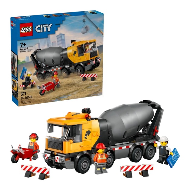 【磚星球】樂高 LEGO 60478 城市系列 混凝土攪拌車 Cement Mixer