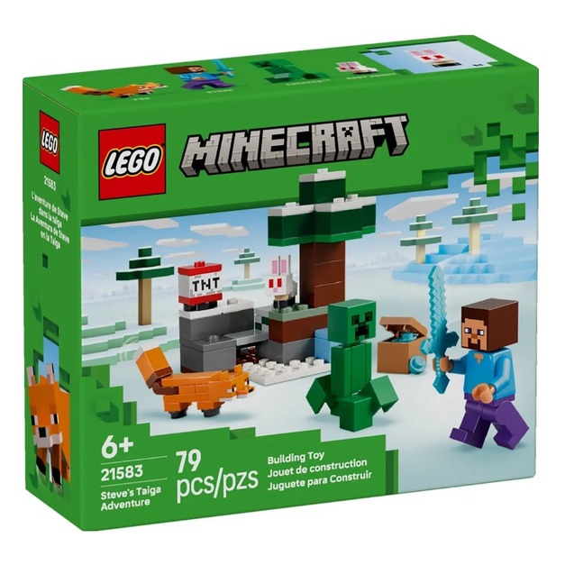 【磚星球】樂高 LEGO 21583 當個創世神 史提夫的針葉林地大冒險 Steve's Taiga Adventure