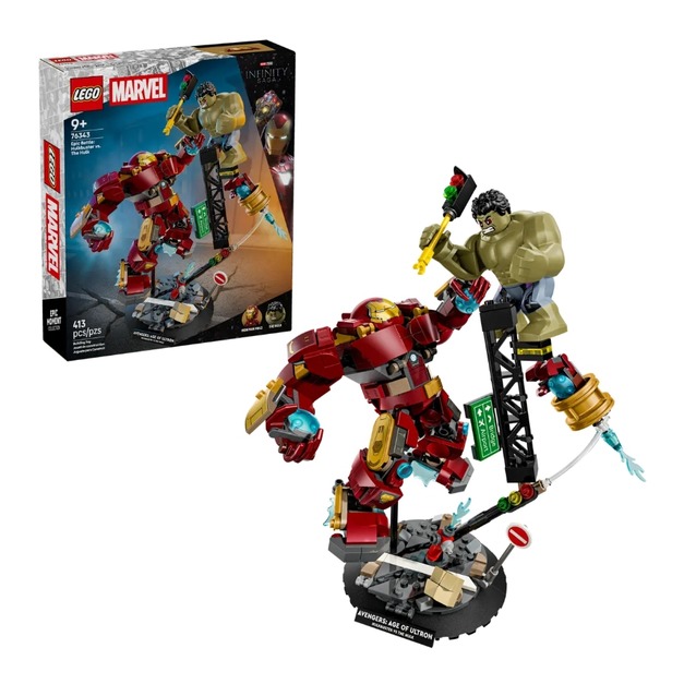 【磚星球】樂高 LEGO 76343 漫威系列 史詩級對決：浩克毀滅者 vs. 浩克 Epic Battle: Hulkbuster vs. The Hulk