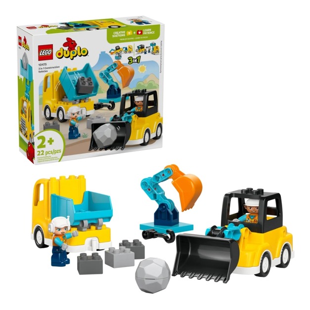 【磚星球】樂高 LEGO 10475 得寶系列 3 合 1 工程車 3 in 1 Construction Vehicles