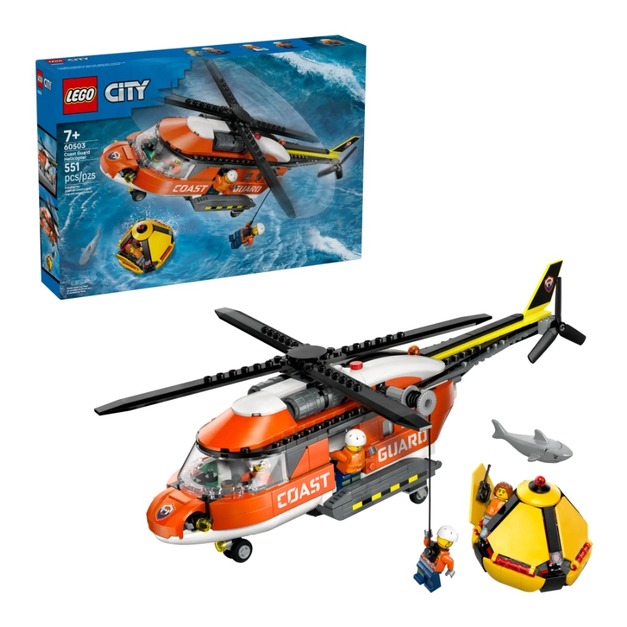 【磚星球】樂高 LEGO 60503 城市系列 海岸巡防隊直升機 Coast Guard Helicopter