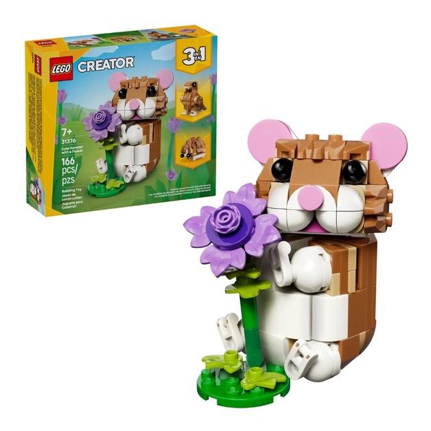 【磚星球】樂高 LEGO 31376 創意三合一系列 可愛倉鼠和花朵 Cute Hamster with a Flower