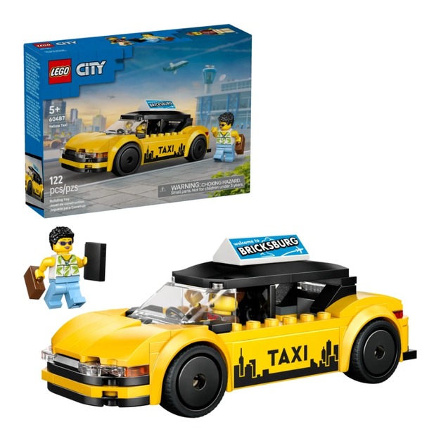 【磚星球】樂高 LEGO 60487 城市系列 黃色計程車 Yellow Taxi