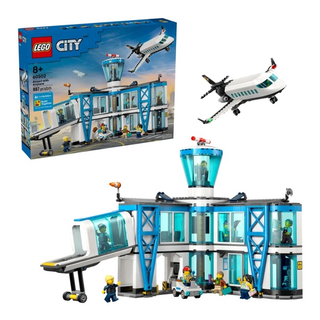 【磚星球】樂高 LEGO 60502 城市系列 機場與飛機 Airport with Airplane