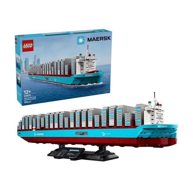 【磚星球】樂高 LEGO 40955 馬士基雙燃料貨櫃船 Maersk Dual-Fuel Container Vessel