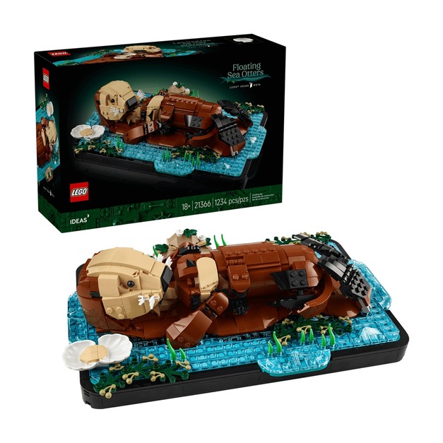 【磚星球】樂高 LEGO 21366 IDEAS 漂浮海獺 Floating Sea Otters