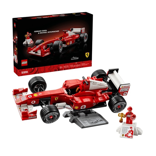 【磚星球】樂高 LEGO 11375 ICONS&trade; 法拉利F2004 和麥可 舒馬克 Ferrari F2004 & Michael Schumacher