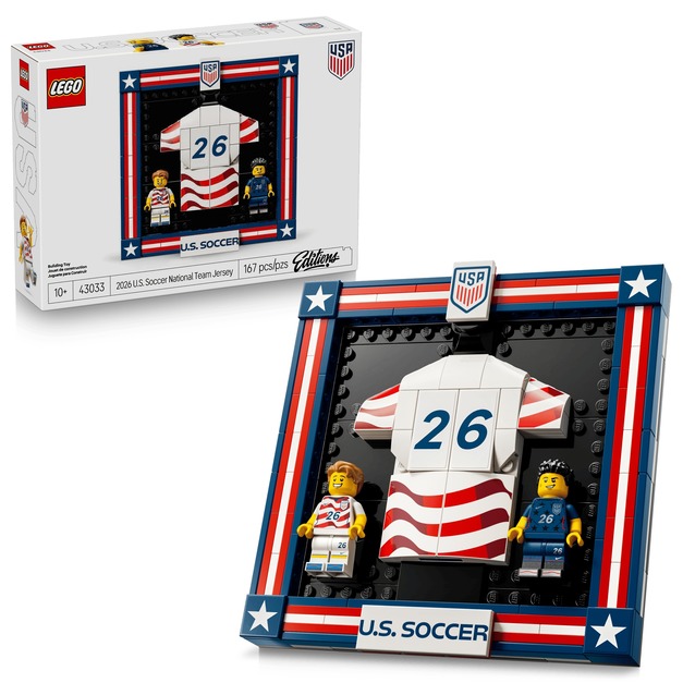 【磚星球】樂高 LEGO 43033 運動主題 2026 年美國國家足球隊球衣 2026 US Soccer National Team Jersey