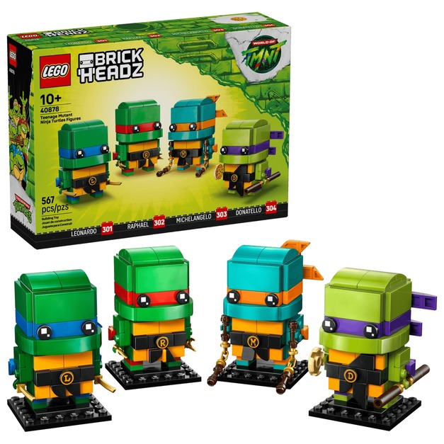【磚星球】樂高 LEGO 40878 大頭系列 忍者龜玩偶 Teenage Mutant Ninja Turtles Figures