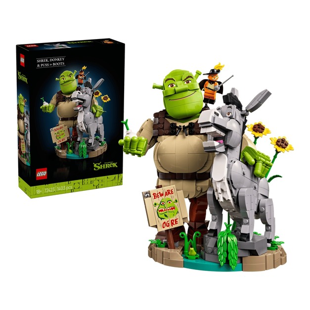 【磚星球】樂高 LEGO 72423 史瑞克系列 史瑞克、驢子與鞋貓劍客 Shrek, Donkey & Puss in Boots