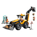 【磚星球】樂高 LEGO 60480 城市系列 黃色反鏟裝載機 Yellow Backhoe Loader_1
