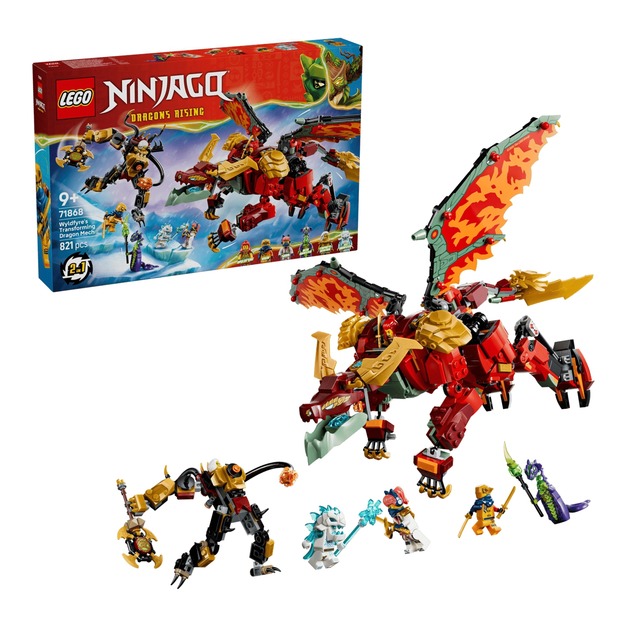 【磚星球】樂高 LEGO 71868 旋風忍者 野火的變形猛龍機械人 Wyldfyre's Transforming Dragon Mech