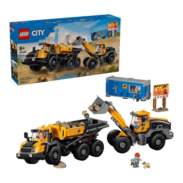 【磚星球】樂高 LEGO 60494 城市系列 傾卸式卡車與前端裝載機 Dump Truck & Front End Loader