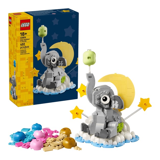 【磚星球】樂高 LEGO 40814 節慶系列 天空中的大象寶寶 Baby Elephant in the Sky