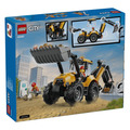 【磚星球】樂高 LEGO 60480 城市系列 黃色反鏟裝載機 Yellow Backhoe Loader_2