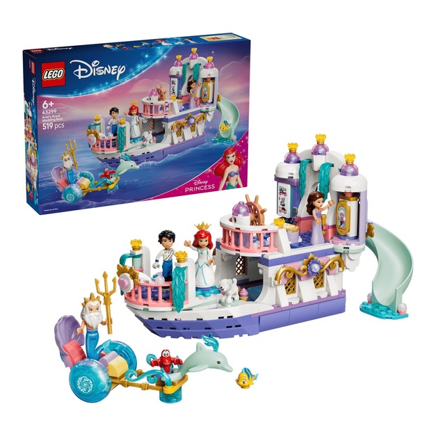 【磚星球】樂高 LEGO 43299 迪士尼系列 愛麗兒的皇家婚禮船 Ariel's Royal Wedding Boat