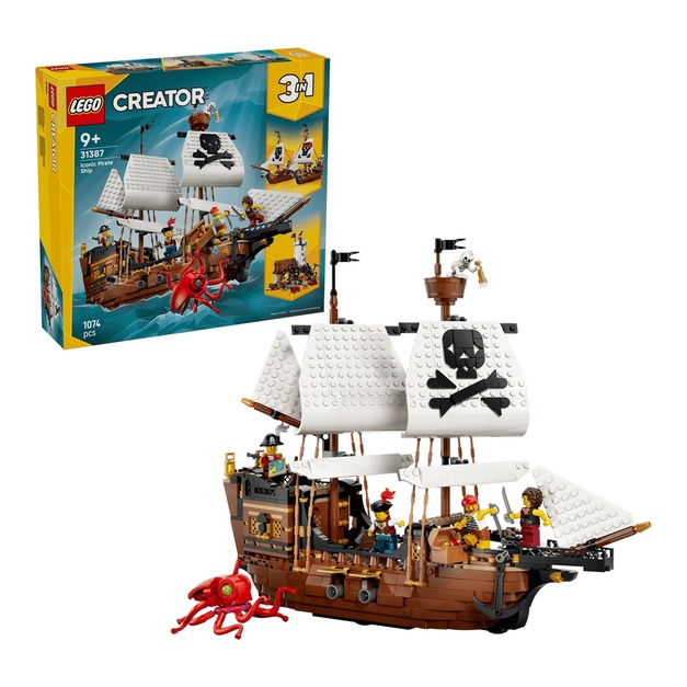 【磚星球】樂高 LEGO 31387 創意三合一系列 經典海盜船 Iconic Pirate Ship