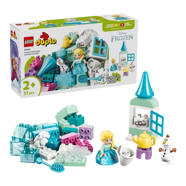 【磚星球】樂高 LEGO 10462 得寶系列 艾莎和雪寶的冰雪奇緣創意百寶盒 Frozen Creative Box with Elsa and Olaf