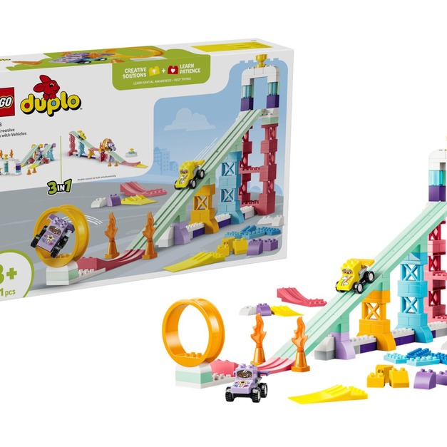 【磚星球】樂高 LEGO 10478 得寶系列 3 合 1 創意坡道與汽車套裝 3 in 1 Creative Ramps with Vehicles