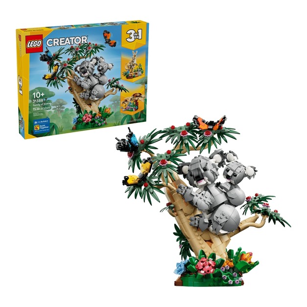 【磚星球】樂高 LEGO 31388 創意三合一系列 野生動物 無尾熊家族 Wild Animals: Family of Koalas