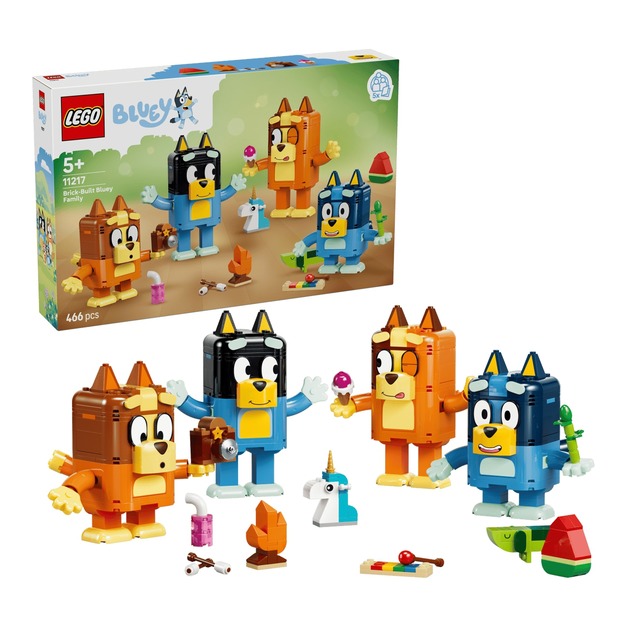 【磚星球】樂高 LEGO 11217 布麗系列 積木版布麗一家 Brick-Built Bluey Family
