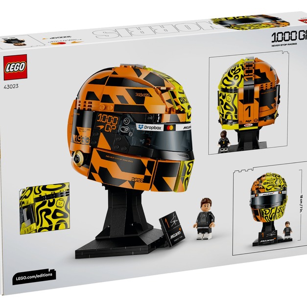【磚星球】樂高 LEGO 43023 麥拉倫 蘭多·諾里斯頭盔 McLaren Mastercard F1® Team Lando Norris Helmet