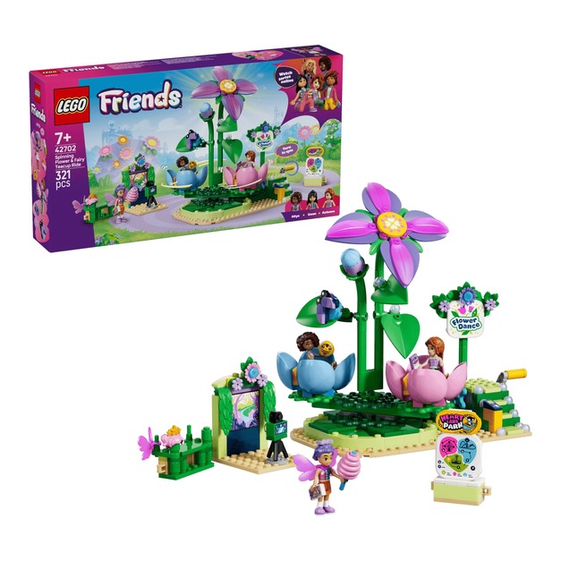 【磚星球】樂高 LEGO 42702 好朋友系列 花朵和仙子咖啡杯 Spinning Flower & Fairy Teacup Ride