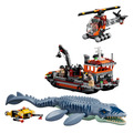 【磚星球】樂高 LEGO 77983 侏儸紀世界 滄龍的船隻攻擊 Mosasaurus Dinosaur Boat Attack_1