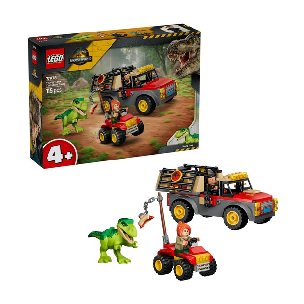 【磚星球】樂高 LEGO 77978 侏儸紀世界 小暴龍運輸車 Young T. rex Transport Truck