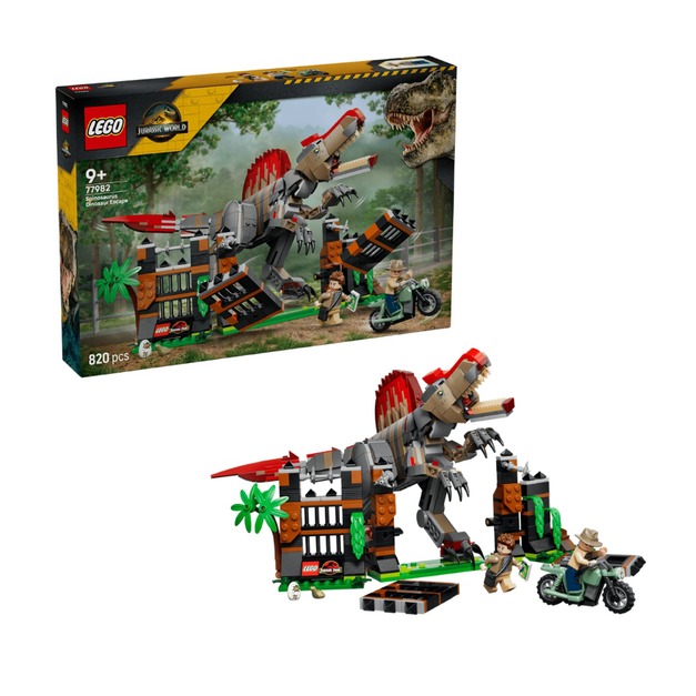 【磚星球】樂高 LEGO 77982 侏儸紀世界 棘龍大脫逃 Spinosaurus Dinosaur Escape