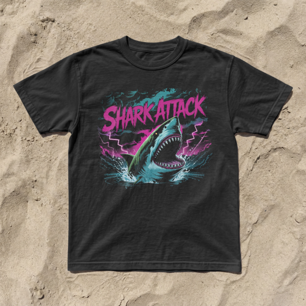 LOOKFINE 鯊魚攻擊 ATTACK！ 短T