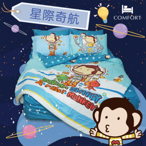 馬桶洋行床包/兩用被/床包兩用被四件組-星際奇航