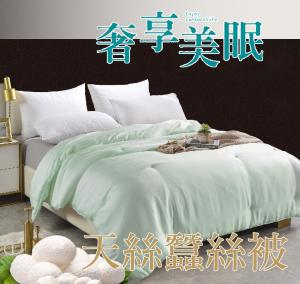 【兩件3000 ！】輕奢天絲蠶絲被