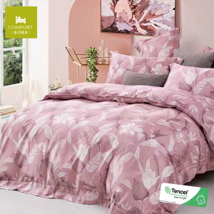 100% TENCEL天絲™萊賽爾40s四件式兩用被床包組-花團錦簇 ｜雙人加大/特大