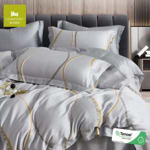 100% TENCEL天絲™萊賽爾40s四件式兩用被床包組-華恩莱 ｜雙人/加大/特大