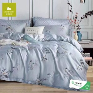 100% TENCEL天絲™萊賽爾40s四件式兩用被床包組-戀心｜雙人加大