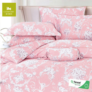 100% TENCEL天絲™萊賽爾40s四件式兩用被床包組-克洛伊 ｜雙人加大