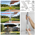 54 inch Golf Umbrella Waterproof with Mister and Fan, Cooling UV Sun Protection Golf Essential, Carr_7