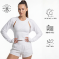 Cooling Shawl Arm Sleeves Sun UV Protection Bolero Shrug Loose Sleeves with Thumb Hole to Cover Arms_1