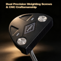 MEGA GOLF Standing Golf Putting Club AI Weighted High MOI Self-standing Tee Line Stable Putting Club_1
