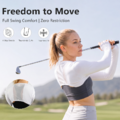 Women's Golf Cooling Shawl, UV Protection Arm Sleeves with Thumb Loops, Back Breathable Mesh, Stretc_5